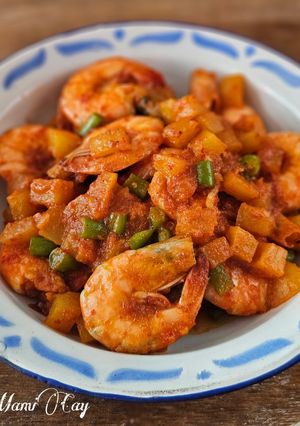 Balado Udang Kentang