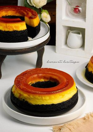 Brownies Ketan Hitam Keju Karamel
