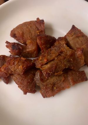 Daging Empal gepuk tanpa presto