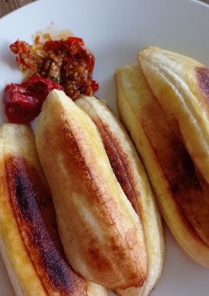 Pisang goreng sambal Jeruk
