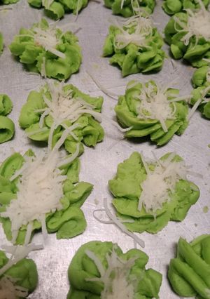 Sagu Keju Pandan Cookies