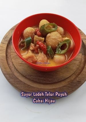 Sayur Lodeh Telur Puyuh Lombok Hijau