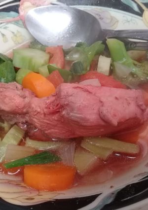 Sup Ayam Angkak Brokoli