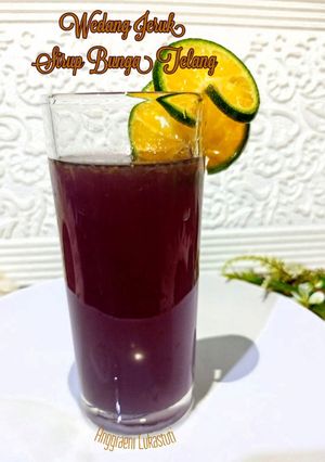 Wedang Jeruk Sirup Bunga Telang