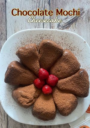 Chocolate Mochi Cheesecake (Gluten free)