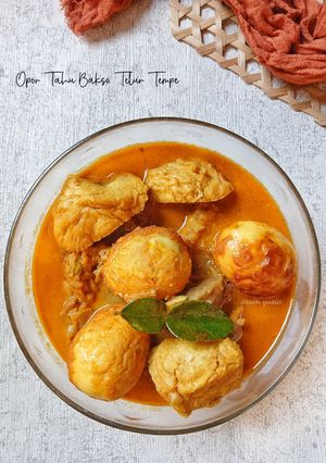 Opor Tahu Bakso Telur Tempe