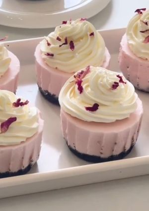 Rose Cheesecake Mousse 🌹