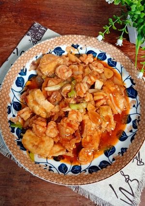 Tahu Udang Asam Manis